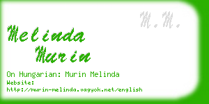 melinda murin business card